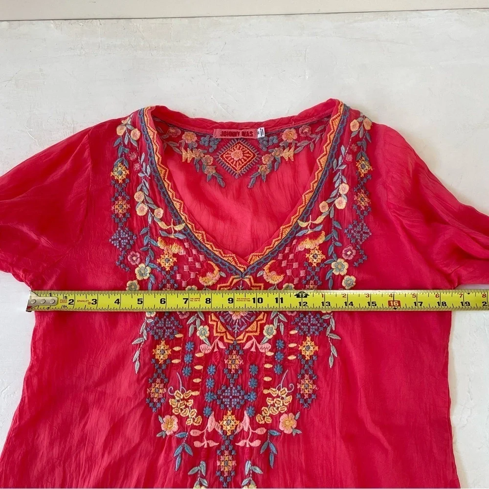 JOHNNY WAS RYLEIGH EMBROIDERED BLOUSE Size XS - Picture 5 of 9